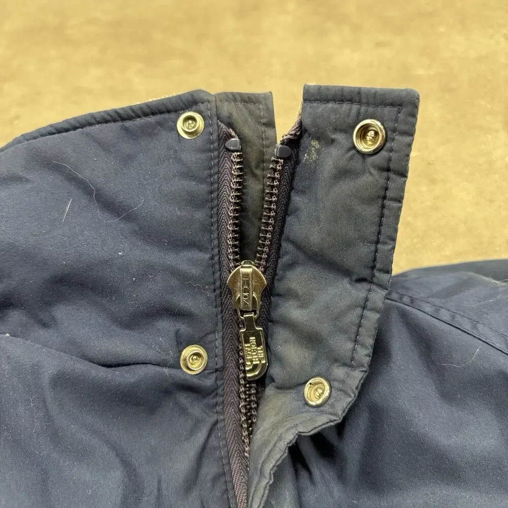 Vintage 70s The North Face TNF Goose Down Puffer Jacket Mens Sz Small Navy Blue